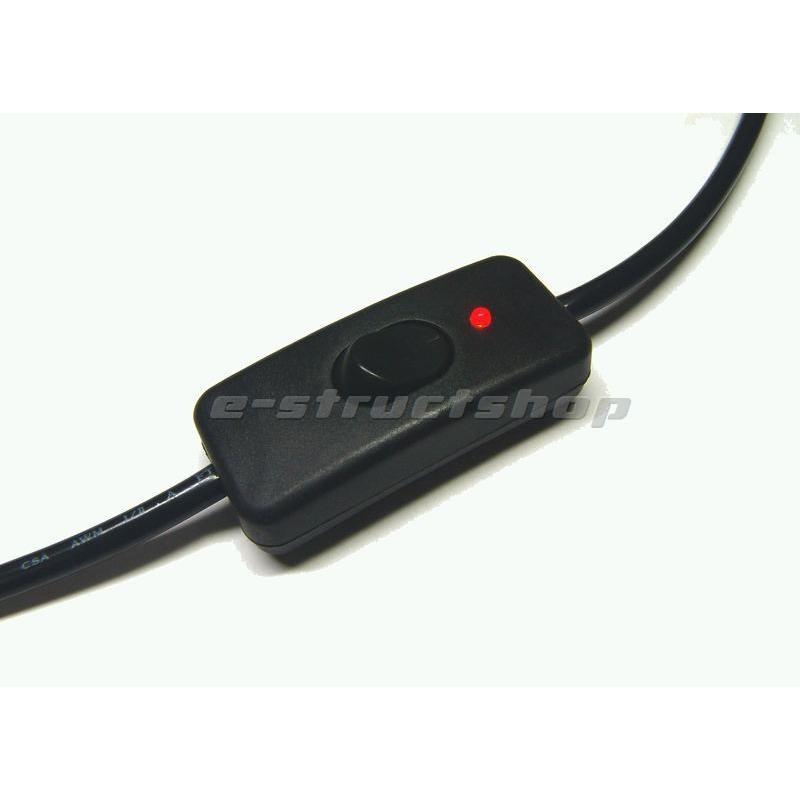 【送料無料】 USB通信対応 スイッチ付き USB 延長 ケーブル (全長 約3m) データ転送 赤LED点灯 USB-A コネクタ ロングケーブル |  | 03