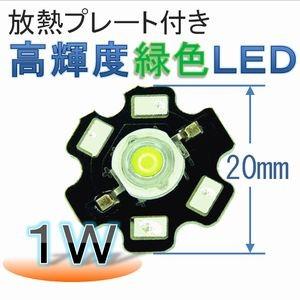 放熱プレート付き 高輝度 緑色ＬＥＤ（１Ｗ） | 