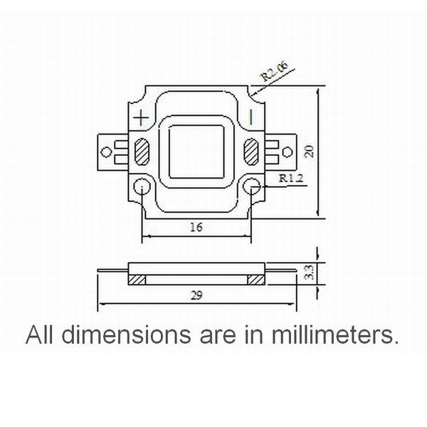 【送料無料】 照明用 高輝度 白色 パワー ＬＥＤ （10W） ５個セット！ 大型 チップ ＬＥＤ 素子　 |  | 02