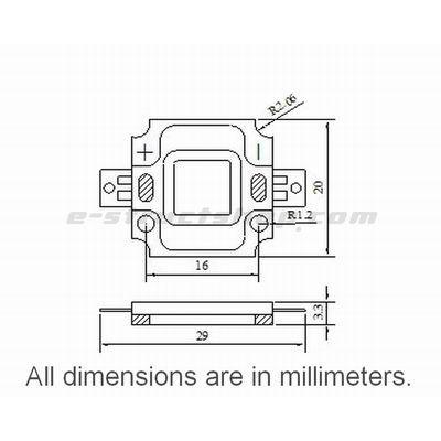 【送料無料】 照明用 高輝度 青色 パワー ＬＥＤ （10W） 大型 チップ ＬＥＤ 素子 |  | 04