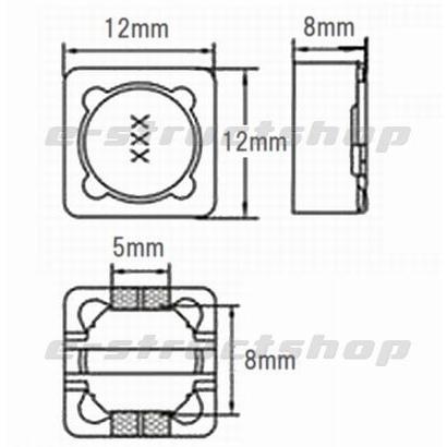 表面実装 パワー インダクタ 100uH （101） 防磁タイプ |  | 03