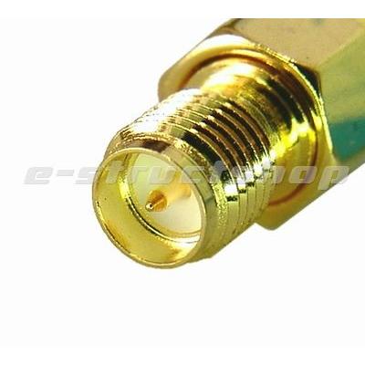 【送料無料】 SMA 変換 コネクタ （RPSMAJ−SMAP） SMA メス - オス 変換  金メッキ高級仕上げ  特殊なリバースタイプ |  | 02