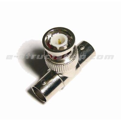 【送料無料】 中継 分岐用 BNC 変換コネクタ ( Ｔ型 分岐 アダプタ ) 測定器の入出力 防犯カメラ などの信号 分配 などに |  | 01