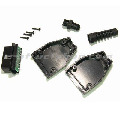 【送料無料】 OBD2 コネクタ プラグ （組立式） ＯＢＤＩＩ カプラー アダプタ ODB 接続 配線 などに |  | 03