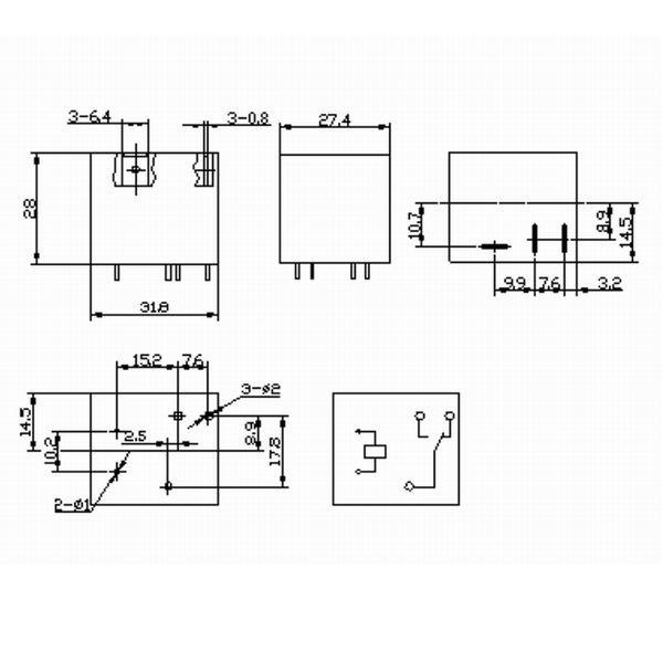 Amazon.com: DC 12V 30A Power Relay SLI-12VDC-SL-A : Automotive