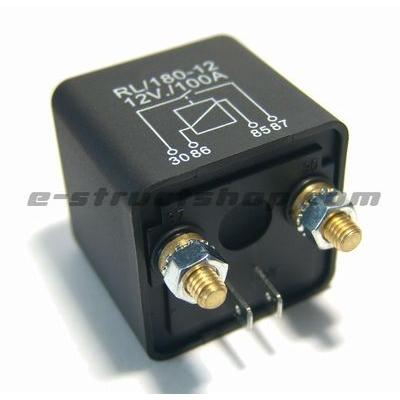 【送料無料】 100A 大電流 対応 パワーリレー （12V 用）1回路 1a （NO） タイプ 車載 船舶 キャンピングカー 機器 切替 などに |  | 02