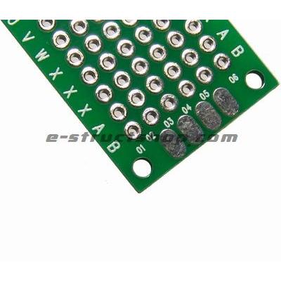 【送料無料】 2cm×8cm ガラエポ 両面 スルーホール ユニバーサル基板 （3枚セット） 穴あき 基板 |  | 02