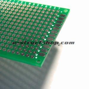 【送料無料】 6cm×4cm ガラエポ 両面スルーホール ユニバーサル基板 （5枚セット） 穴あき 基板 |  | 02