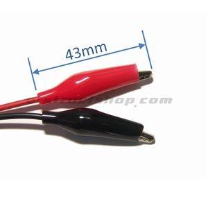 【送料無料】 ワニ口 クリップ 付 テスター ケーブル （長さ１ｍ） バナナ プラグ 付 |  | 02