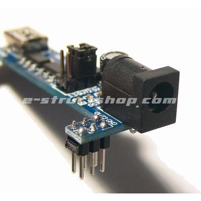 【送料無料】 ブレッドボード用 電源モジュール （出力3.3V／5V） 外部DCジャックから入力 コンパクトサイズ |  | 04