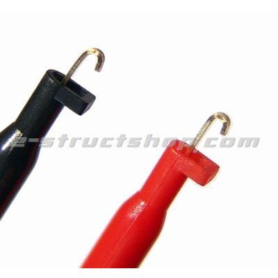 【送料無料】 フック形 テストクリップ 付き テスター ケーブル （全長１ｍ） バナナ プラグ 付 |  | 01