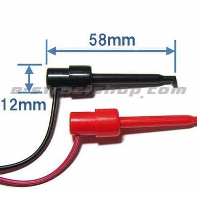 【送料無料】 フック形 テストクリップ 付き テスター ケーブル （全長１ｍ） バナナ プラグ 付 |  | 03