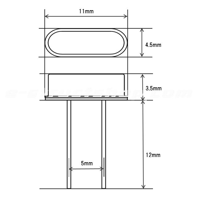 送料無料】 水晶 発振子 （クリスタル） HC-49 2個セット 無線