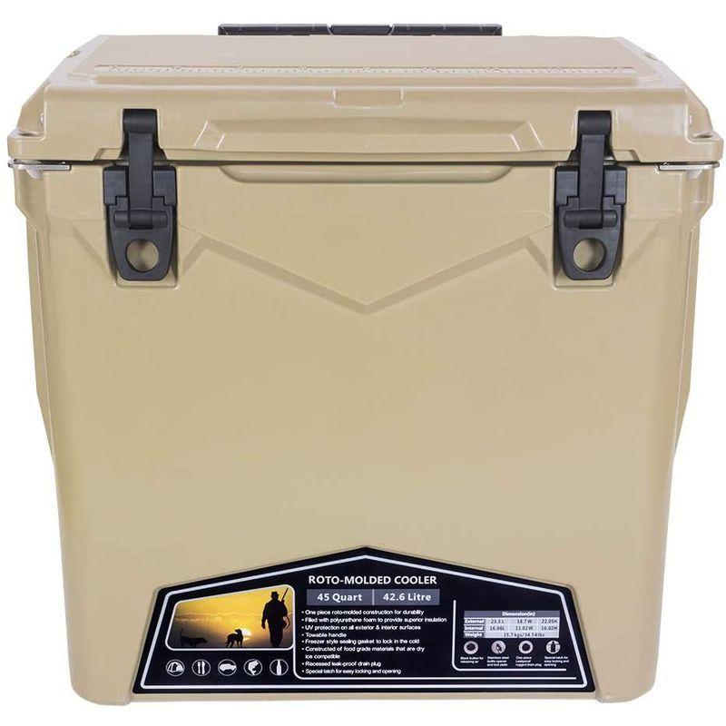 新作 Cooler Iceland タイヤ付き 45qt クーラーボックス アイスランド Box サンド 大型 クーラーボックス 保冷剤