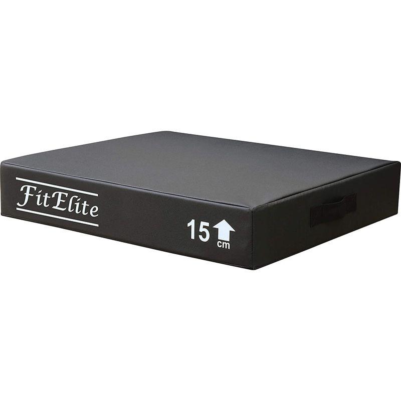 アイボリー×レッド FitElite(フィットエリート) ジョイント式ソフトプライオボックス (モダン 15,30,45,60cmセット) 