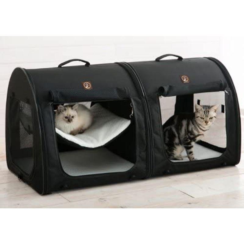 ポータブルケージ ダブル オールブラック ワン・フォー・ペッツ One for Pets ダブル オールブラック ワン フォー ペッツ One for Pets