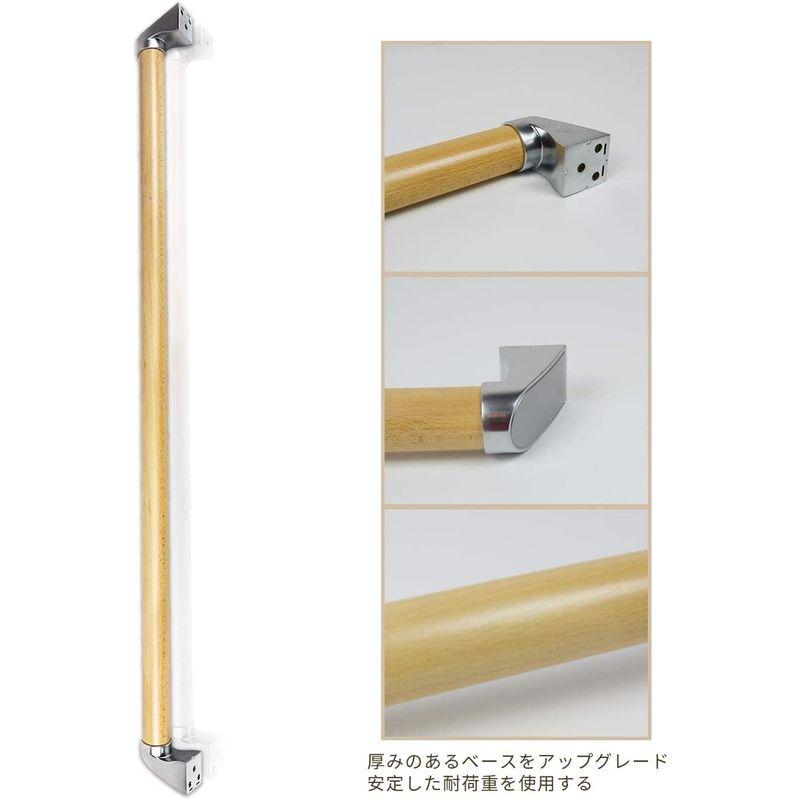 買い誠実 ハイロジック 木製手すり タテ ヨコ兼用 450mm 97253 ハイロジック 木製手すり タテ・ヨコ兼用 450mm 97253 1個