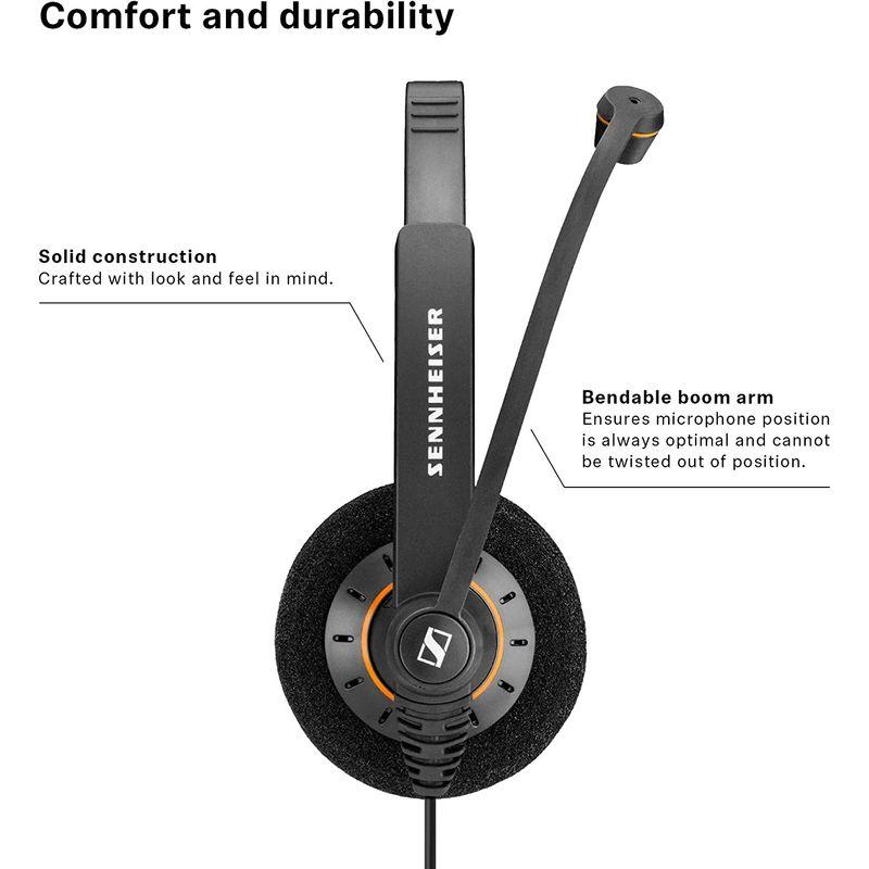 パソコン周辺機器 ゼンハイザー SC 60 USB ML エントリークラス 両耳USBヘッドセット、コールコントロール機能付 504547