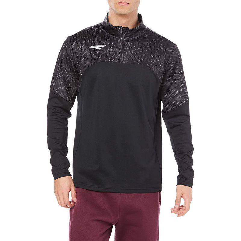 PENALTY メンズ PROハーフジップトレーニングトップ 3022 サッカー クロ/チャコール 5cm SIZE 肩幅 袖丈 身幅 着丈 メンズ PROハーフジップトレーニングトップ サッカー クロ/チャコール 93% ポリエステル， 7% ポリウレタン