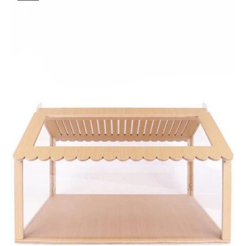 DINGHANGハムスター ケージ 大きい 透明 アクリル 組立式 持ち運びやすい お掃除しやすい 通気 飼育ケージ 小動物ケージ 幅60C ケージ 大きい 透明 アクリル 組立式 持ち運びやすい お掃除しやすい 通気 飼育ケージ 小動物ケージ 幅60C サイズ