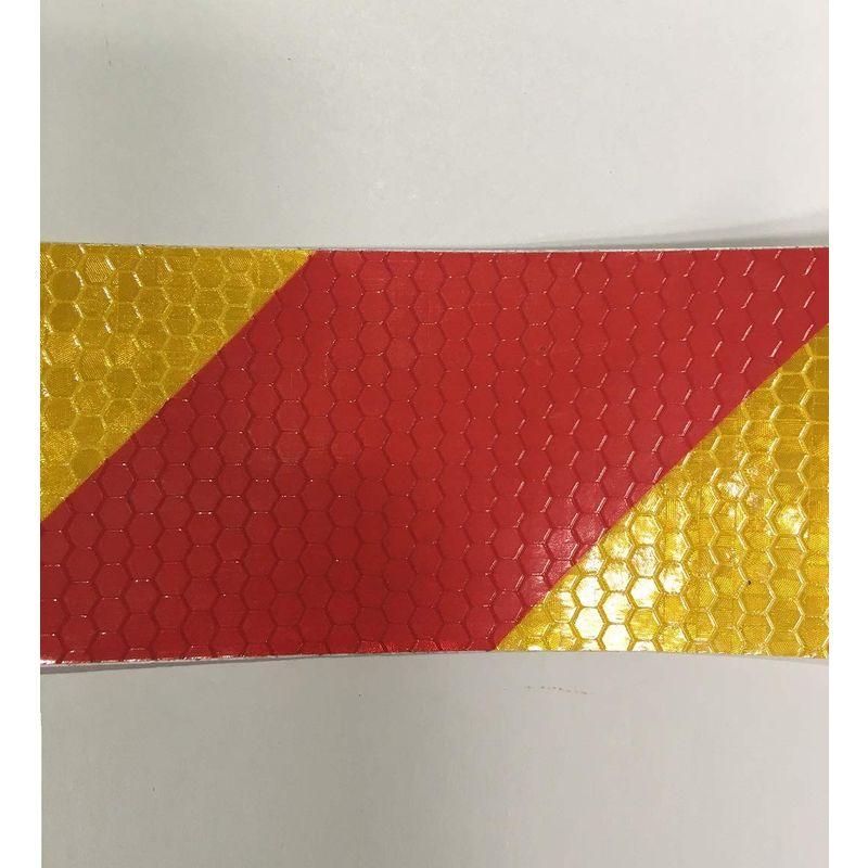 セーフラン　高輝度反射テープ　赤　50mmx50m　厚さ0.35mm　黄　カプセル構造高輝度反射タイプ　PVC