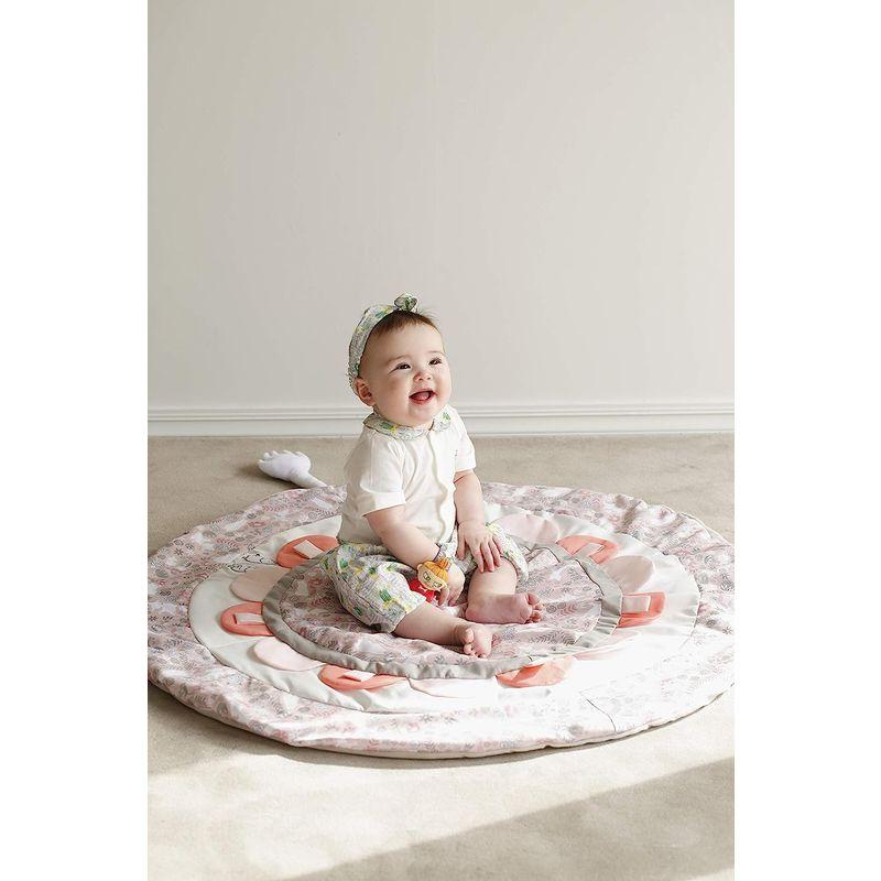 MOOMIN BABY ムーミン ベビー リバーシブル プレイマット サニーマット 円形 北欧 おしゃれ ベビージム ラグ ムーミンフラワー ポリエステル BABY ムーミン ベビー リバーシブル プレイマット サニーマット 円形 北欧 おしゃれ ベビージム ラグ ムーミンフラワー サイズ