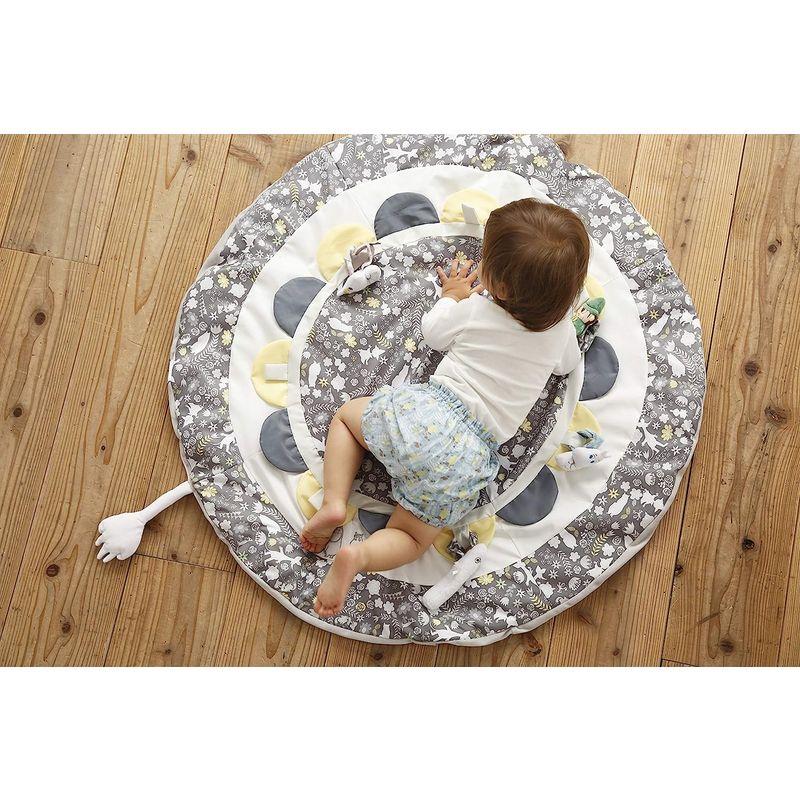 MOOMIN BABY ムーミン ベビー リバーシブル プレイマット サニーマット 円形 北欧 おしゃれ ベビージム ラグ ムーミンフラワー ポリエステル BABY ムーミン ベビー リバーシブル プレイマット サニーマット 円形 北欧 おしゃれ ベビージム ラグ ムーミンフラワー サイズ
