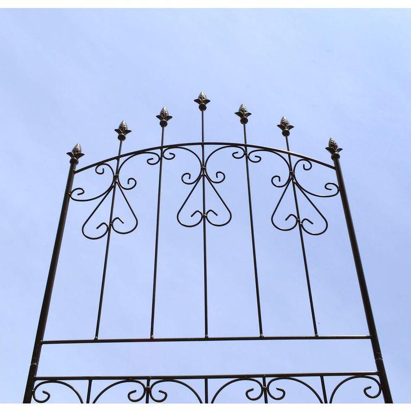 ガーデンガーデン アイアンローズフェンス ロータイプ 高さ150cm×幅62cm 2枚セット ホワイト トレリス IFROSE150CP2P 高さ150cm×幅62cm 2枚セット アイアンローズフェンス ロータイプ ホワイト トレリス IFROSE150CP2P サイズ