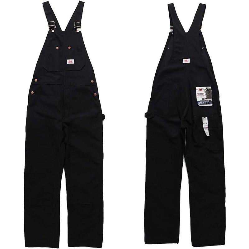 ラウンド　ハウス　383　Heavy　Duty　Duck　Overalls　BLACK　W42L32