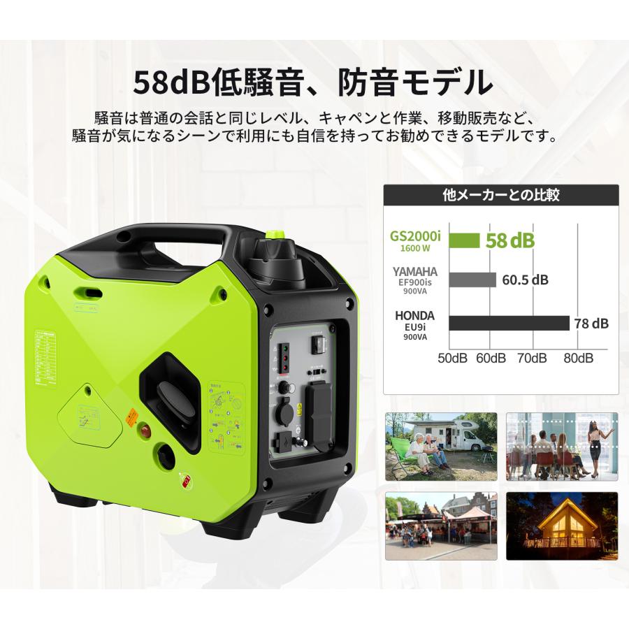 EENOUR 発電機GS2200i 純正カバー付き！