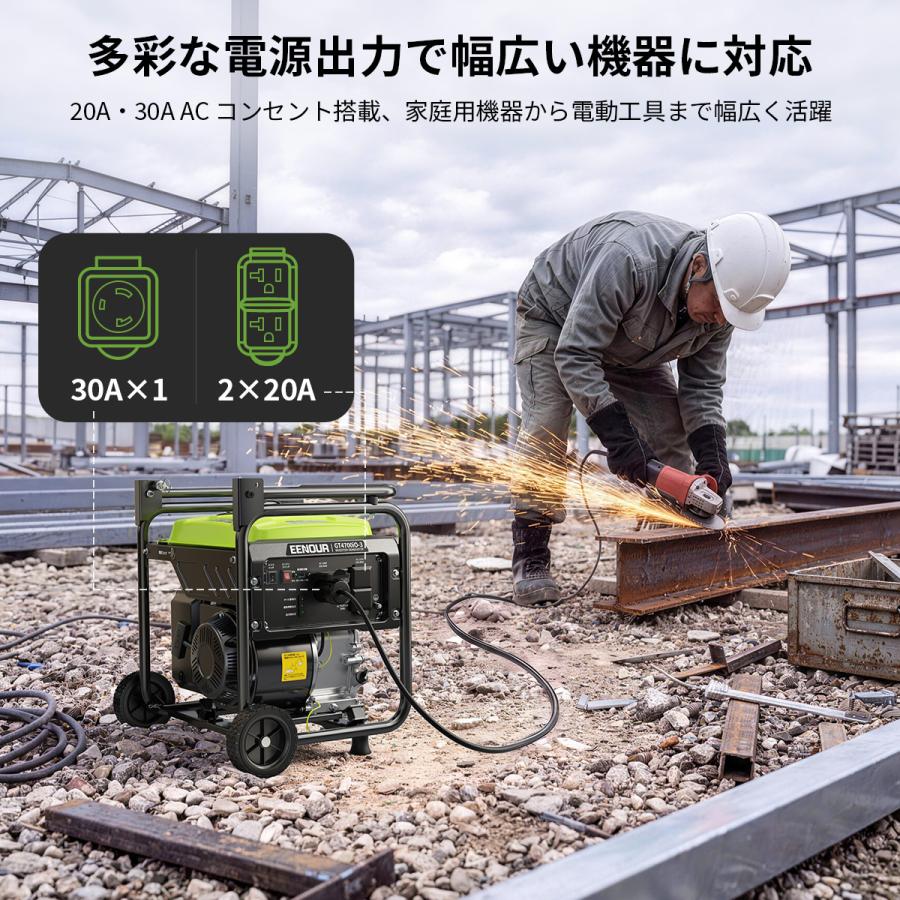 EENOUR 【進化版・キャスター付き】EENOUR インバーター発電機 最大4.2