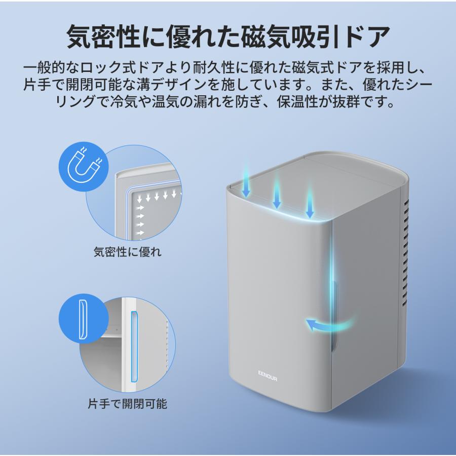EENOUR 冷温庫 6L 小型 冷蔵庫 ポータブル 保冷温庫 保冷 保温 AC DC 2