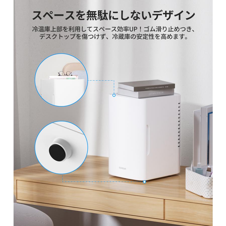 EENOUR 冷温庫 6L 小型 冷蔵庫 ポータブル コンパクト 保冷温庫 保冷