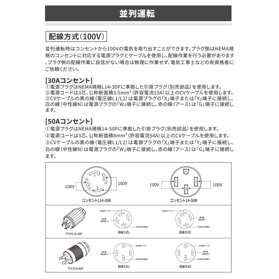 EENOUR 並列直列運転コンセントボックス DK50A 並列直列運転接続キット EENOUR DKシリーズ 発電機 専用 DK3000iS  DK4000iAPS DK3500iEDF DK4500iAEFI専用の画像