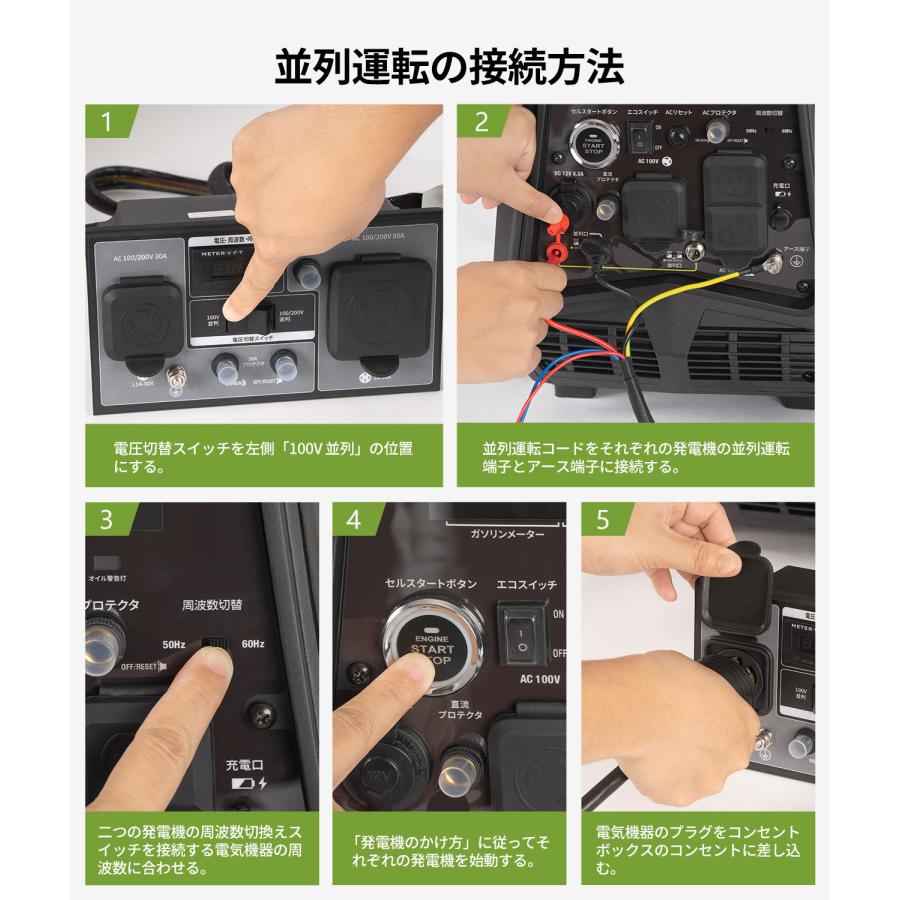 EENOUR 並列直列運転コンセントボックス DK50A 並列直列運転接続キット EENOUR DKシリーズ 発電機 専用 DK3000iS  DK4000iAPS DK3500iEDF DK4500iAEFI専用の画像
