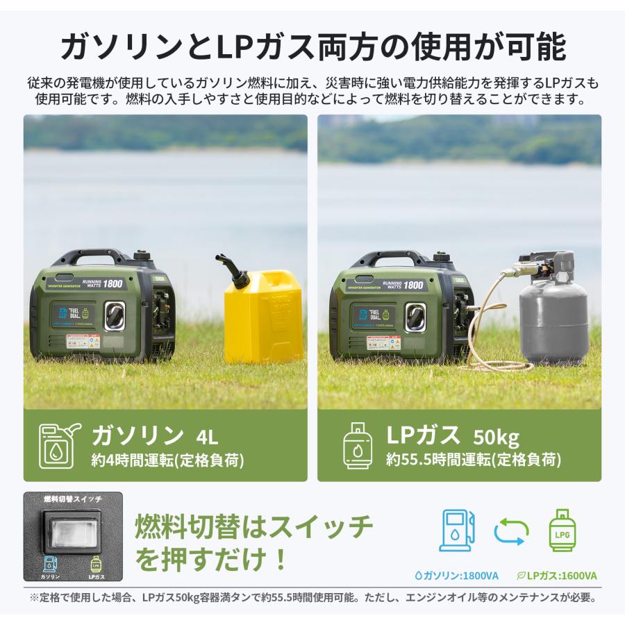 EENOUR DK1800iA インバーター発電機 新品未開封！ EENOUR 「新店より購入と更にお得」 インバーター発電機