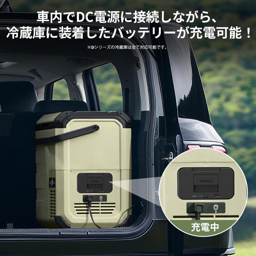 EENOUR ポータブル冷蔵庫 車載冷蔵庫 10L バッテリー付き 小型