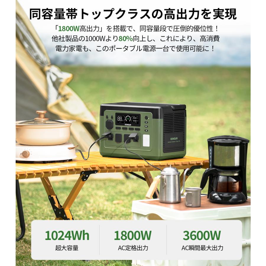 EENOUR 爆買い+12% 2点セット EENOUR P1500PLUS 1536Wh/1024Wh 1800W