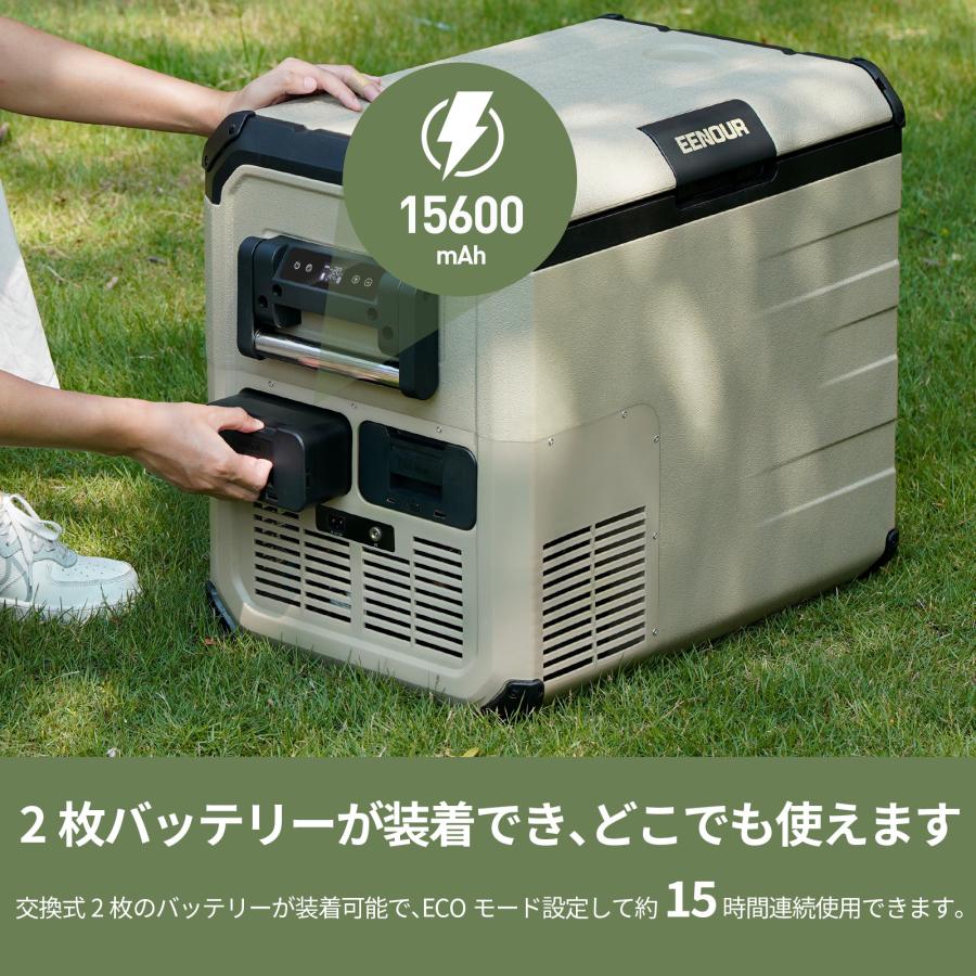 車載冷蔵庫 ポータブル冷蔵庫 EENOUR D45 防災用 車載家庭両用冷蔵庫