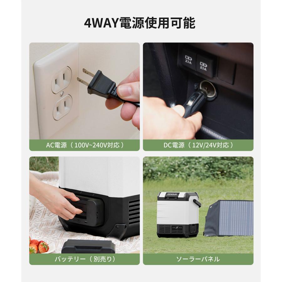 EENOUR 冷温庫 ポータブル冷蔵庫 10L バッテリー付き 車載冷蔵庫