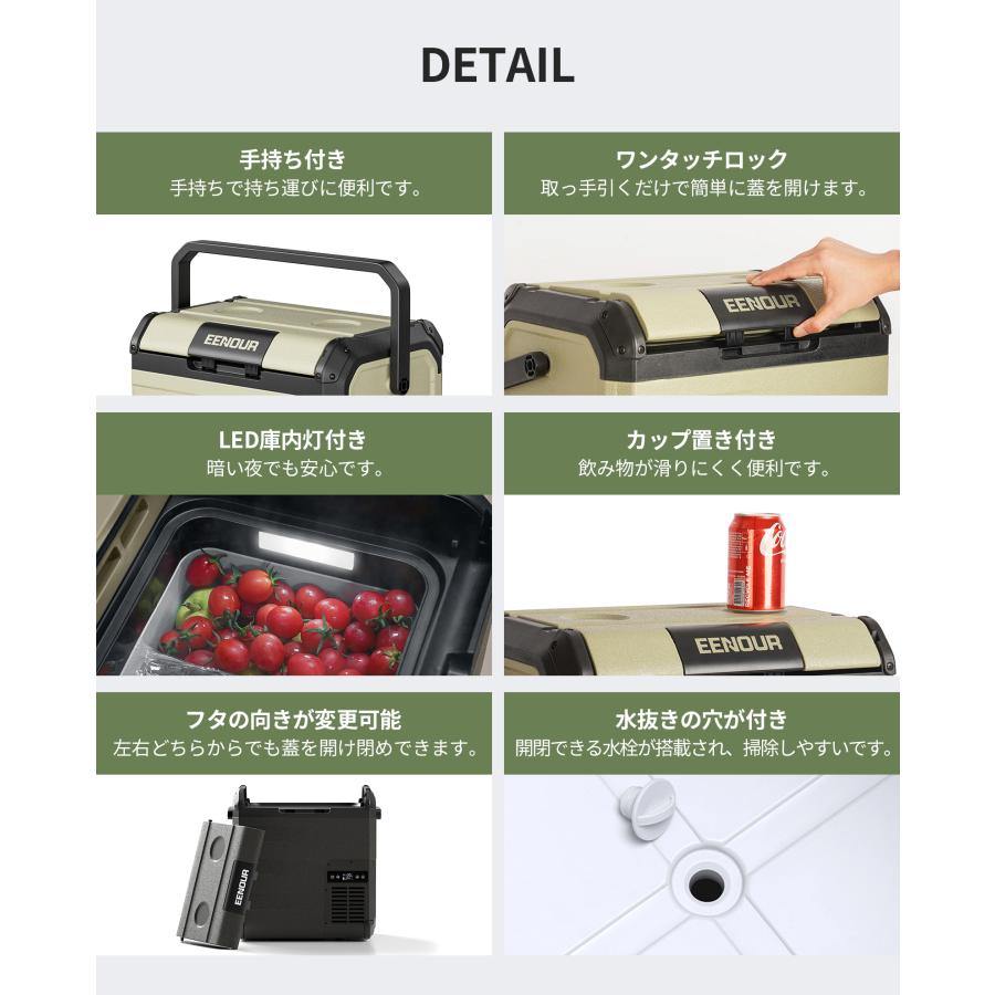 EENOUR ブラックフライデー 車載冷蔵庫 ポータブル冷蔵庫 18L