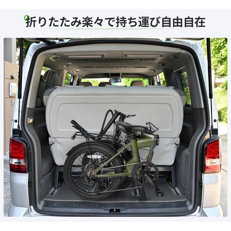 EENOUR 電動アシスト自転車 20インチ 折りたたみ 電動自転車 シマノ7段
