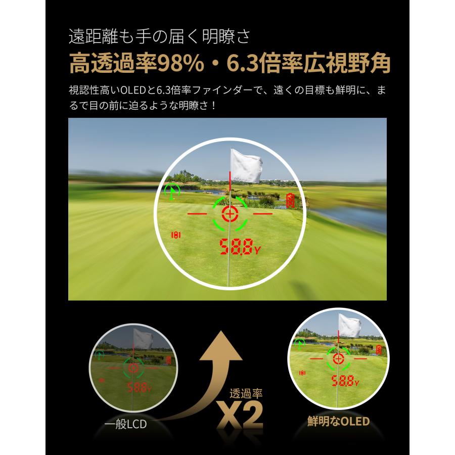 EENOUR ○今平プロ推薦○[本牛革製・赤緑表示] ゴルフ距離計 SILLAID