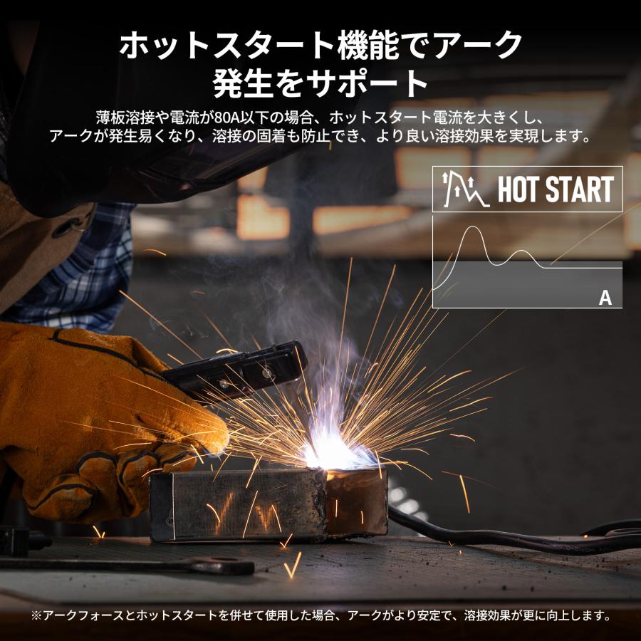 「2.3kg最軽量」 EENOUR アーク溶接機 100V 120A IGBT制御 デジタル表示 使用率30％ MMA溶接機 日本語説明書 アーク溶接 イーノウ MMA120 爆買の画像