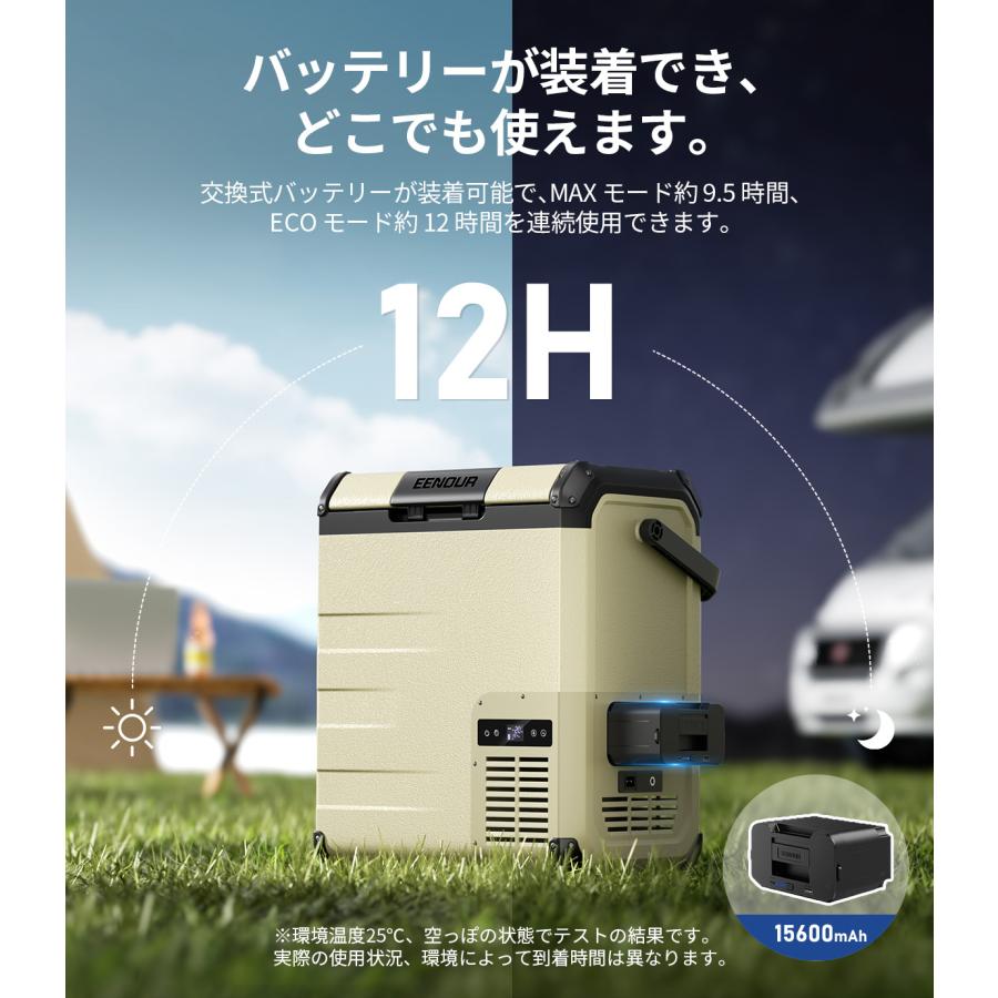 23L ポータブル冷蔵庫　車載冷蔵庫 EENOUR 1/1から発送遅延 車載冷蔵庫 ポータブル冷蔵庫 23L バッテリー