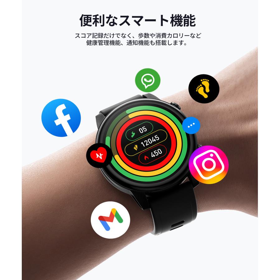 EENOUR GPSナビ ゴルフウォッチ ゴルフ距離計腕時計 腕時計型 1.43