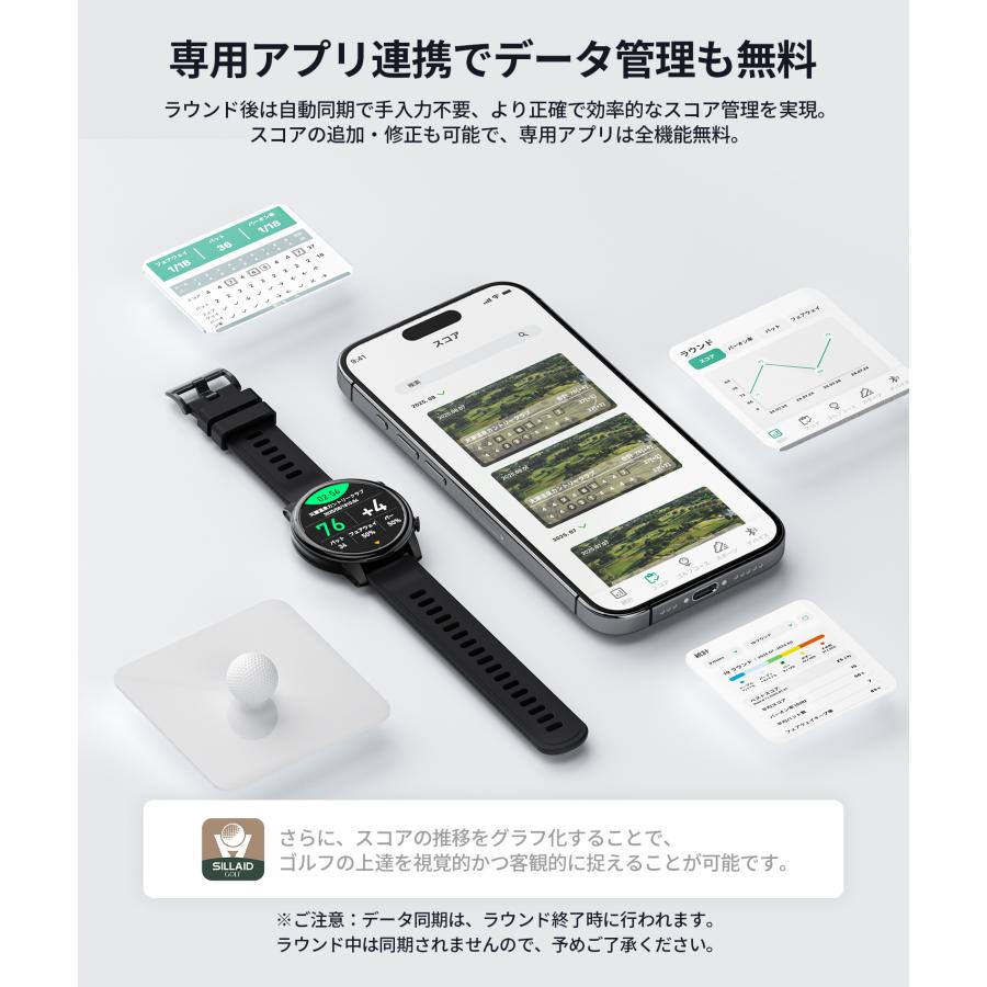 EENOUR 2026年モデル ゴルフウォッチ ゴルフナビ GPSナビ ゴルフ時計