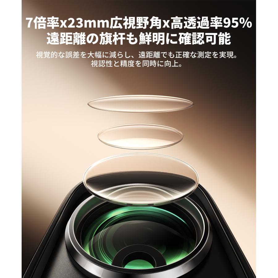 EENOUR  SILLAID  VE2 ゴルフ距離計 3点間測定 赤緑色OLED ゴルフ レーザー距離計 0.02秒 ピンロック スロープモード 7倍望遠 防塵防水 爆買の画像