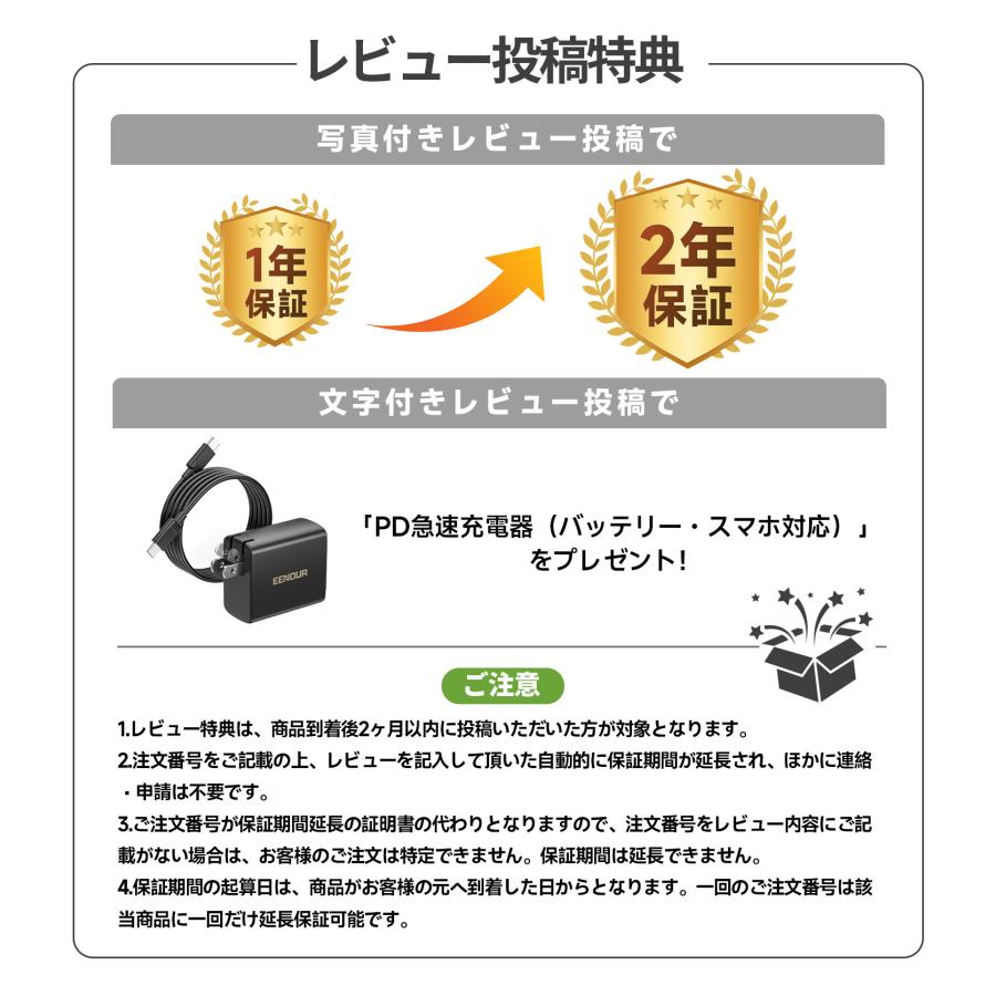 EENOUR 「バッテリーセット」 ポータブル冷蔵庫 車載冷蔵庫 20L -20