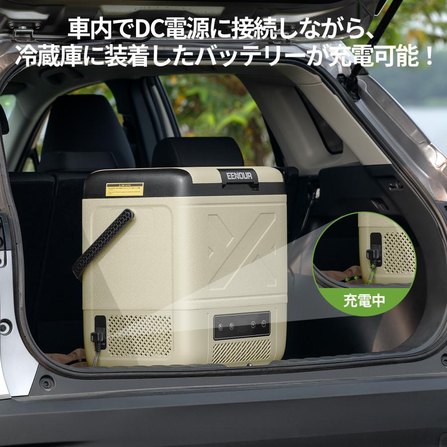 車載冷蔵庫 20L ポータブル冷蔵庫 バッテリー1個付 EENOUR 「バッテリーセット」 ポータブル冷蔵庫 20L 車載冷蔵庫 -20